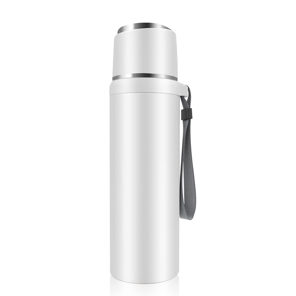 Stainless Steel Insulated Vacuum Flask with Carry Rope