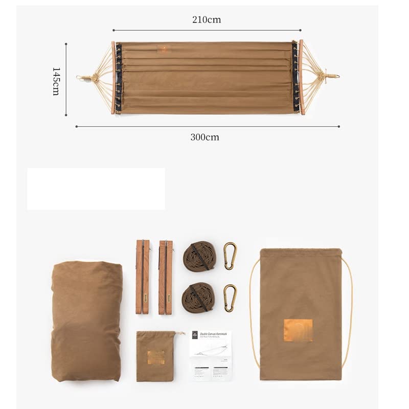 Portable Widened Double Canvas Camping Hammock