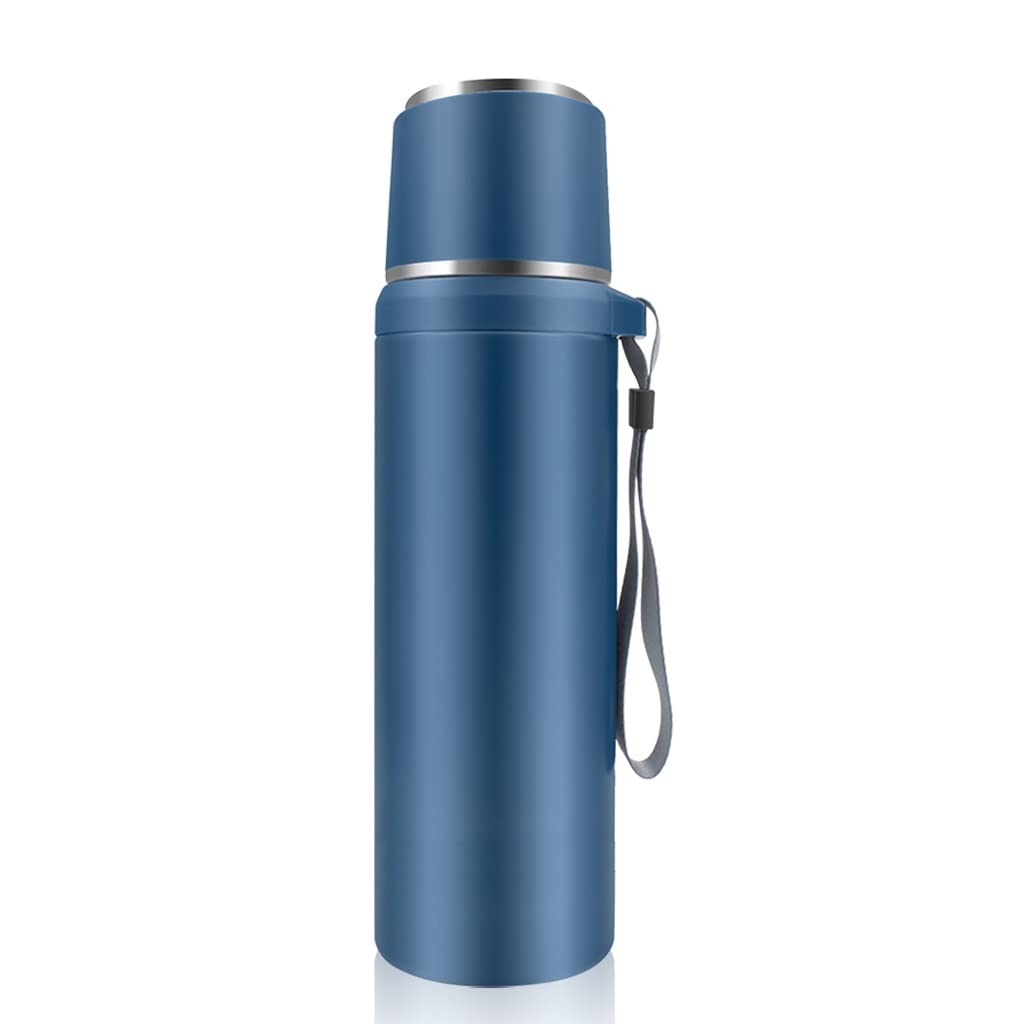 Stainless Steel Insulated Vacuum Flask with Carry Rope