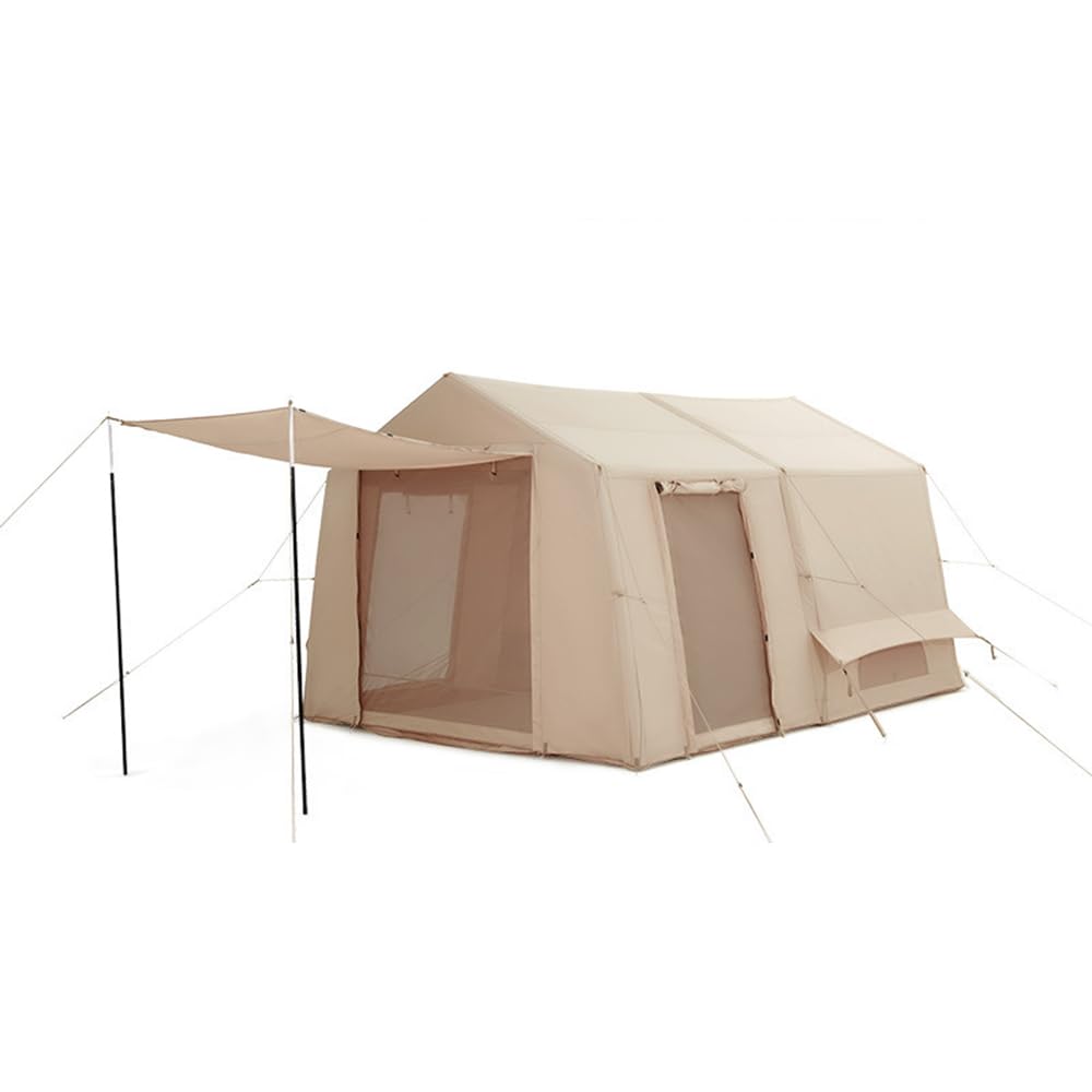 Large Inflatable Cotton Camping Tent with Extended Lobby
