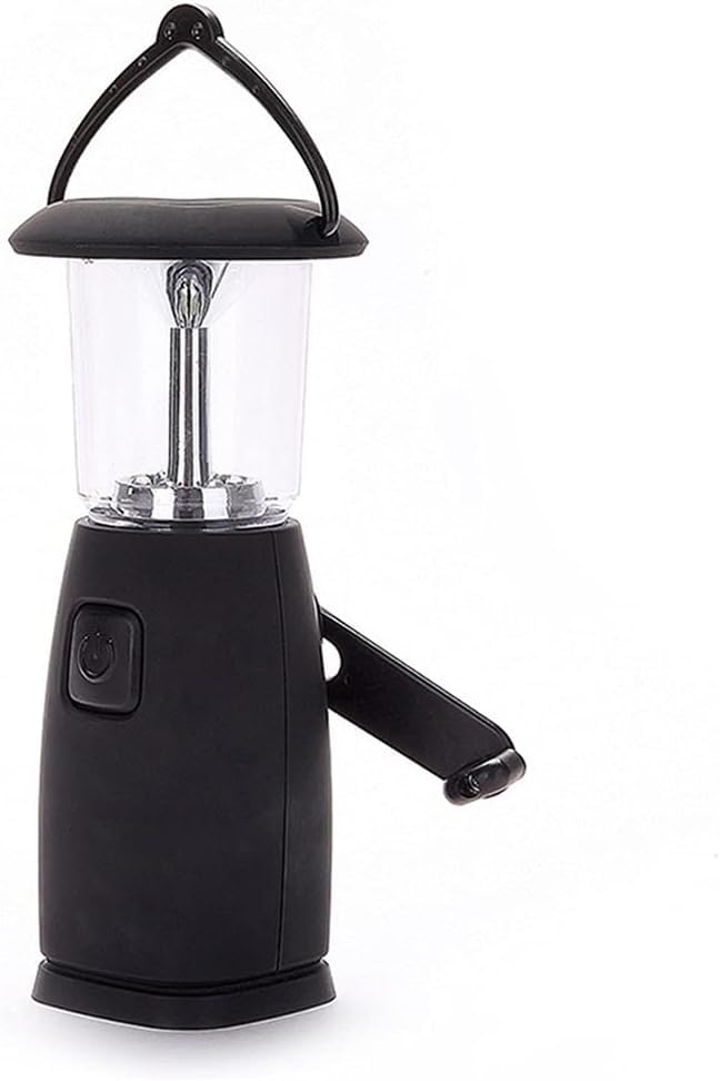 Hand-Cranked Solar Rechargeable LED Camping Lantern