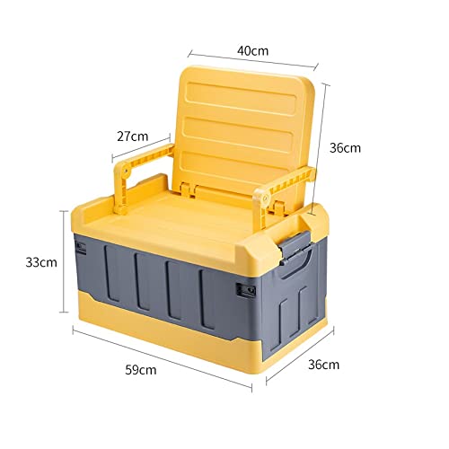 Car Trunk Organizer with Built-In Chair for Camping