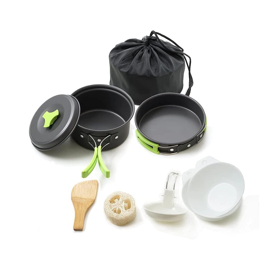 Aluminum Camping Cookware Set for 1–2 People