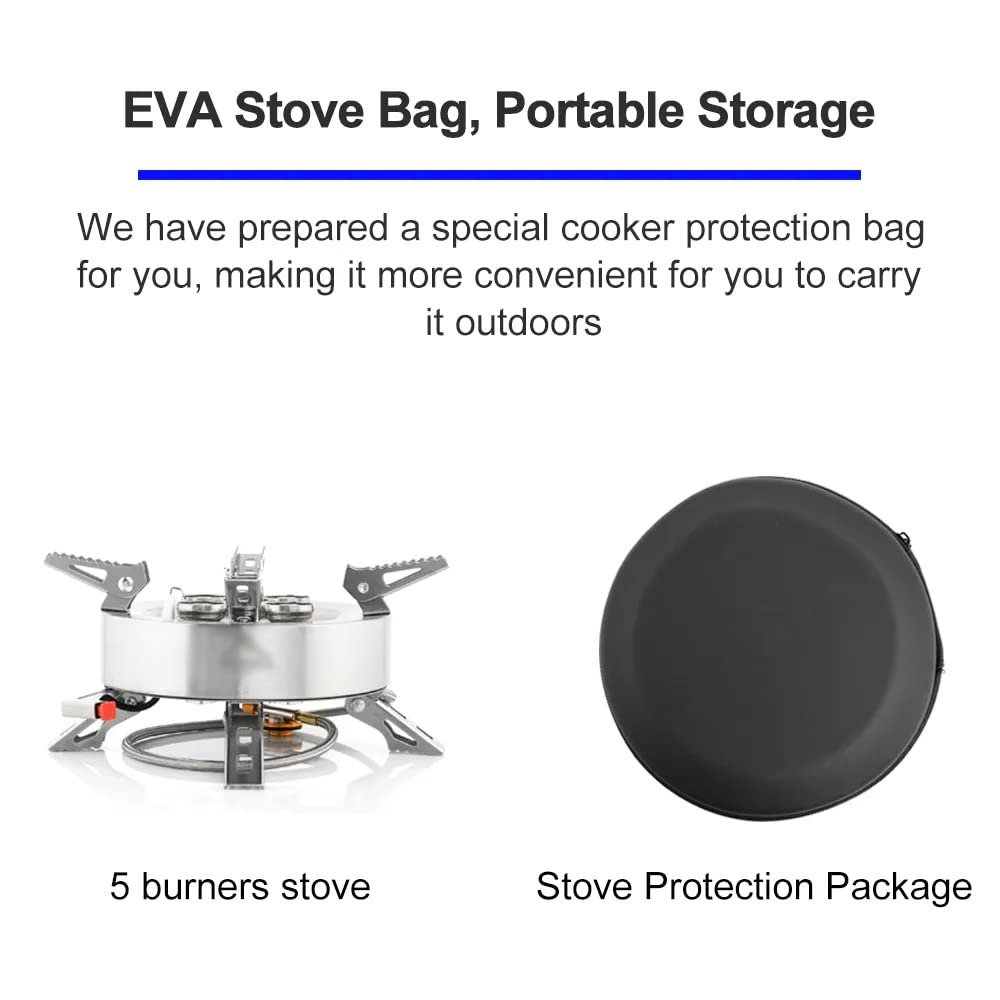 Portable High-Power Camping Gas Stove