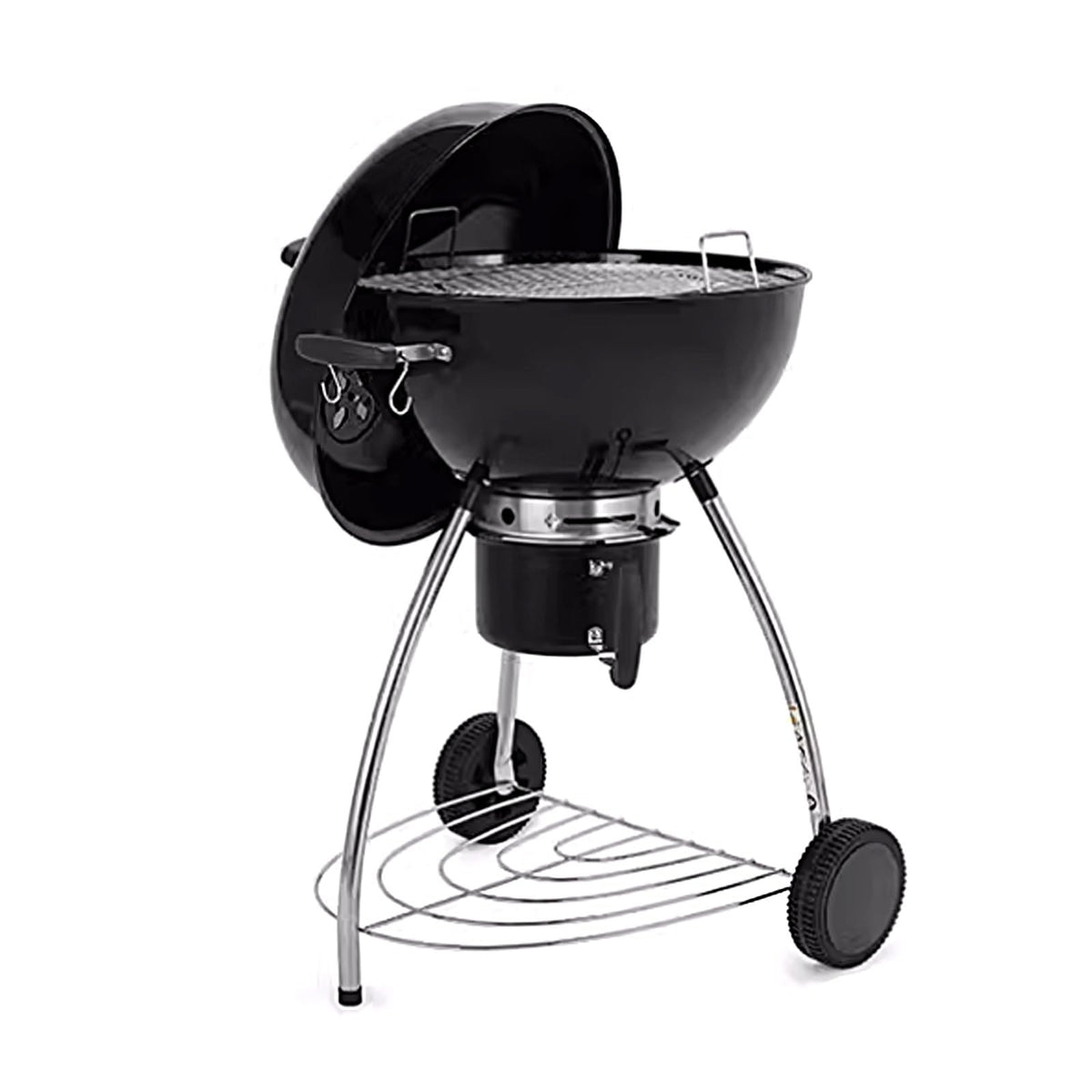 Portable Steel Wood-Burning Camp Stove with Wheels
