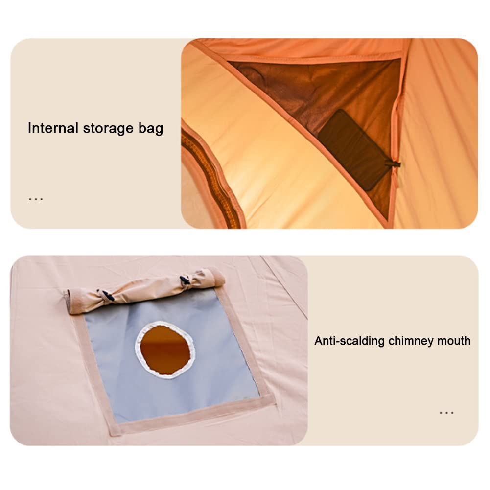 Large Cotton Teepee Glamping Tent for 8–10 People