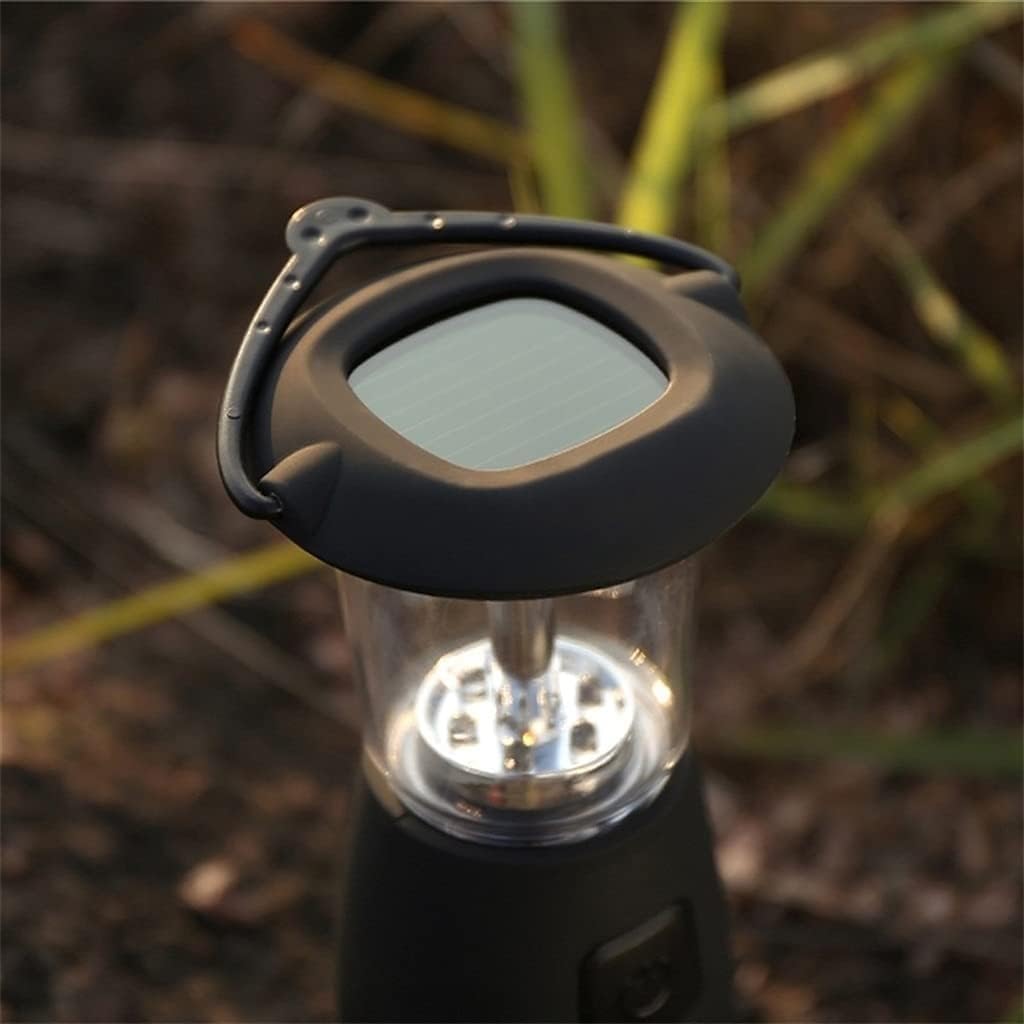 Hand-Cranked Solar Rechargeable LED Camping Lantern