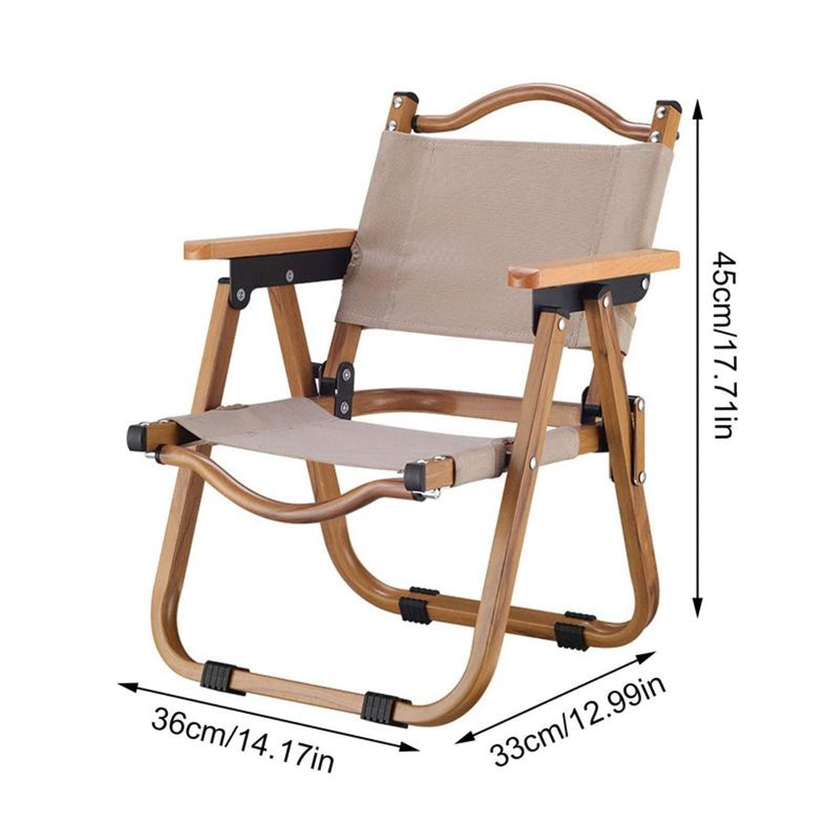 Lightweight Folding Camping Chair with Backrest