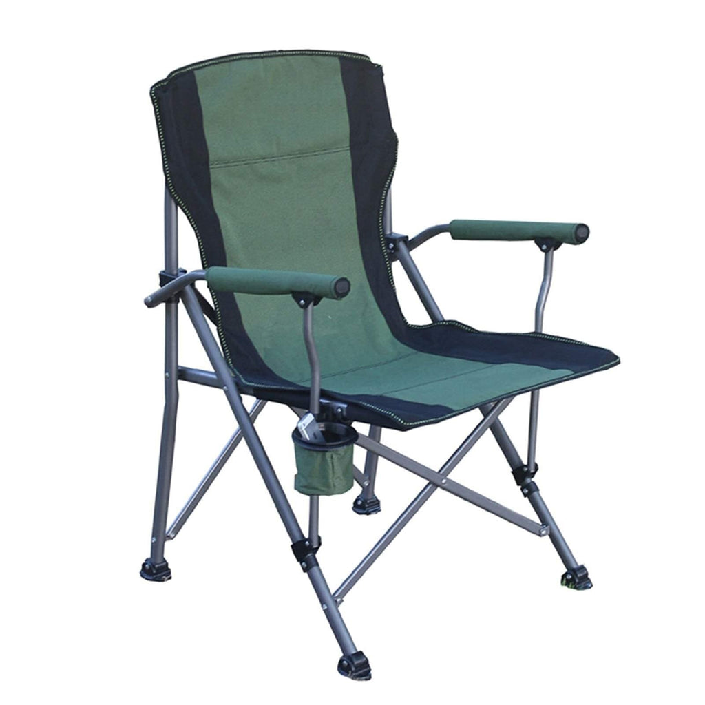 Adjustable Folding Recliner Camping Chair with Cup Holder