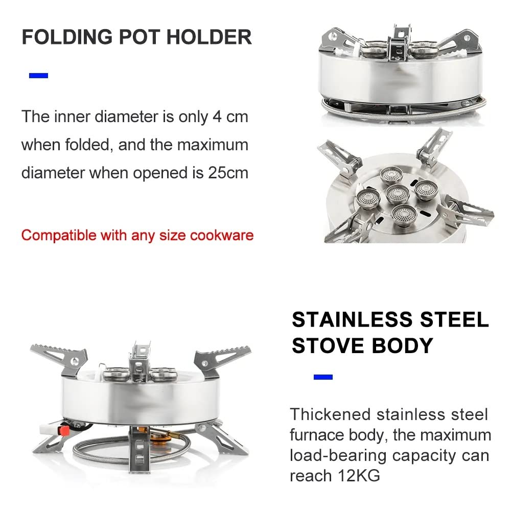 Portable High-Power Camping Gas Stove