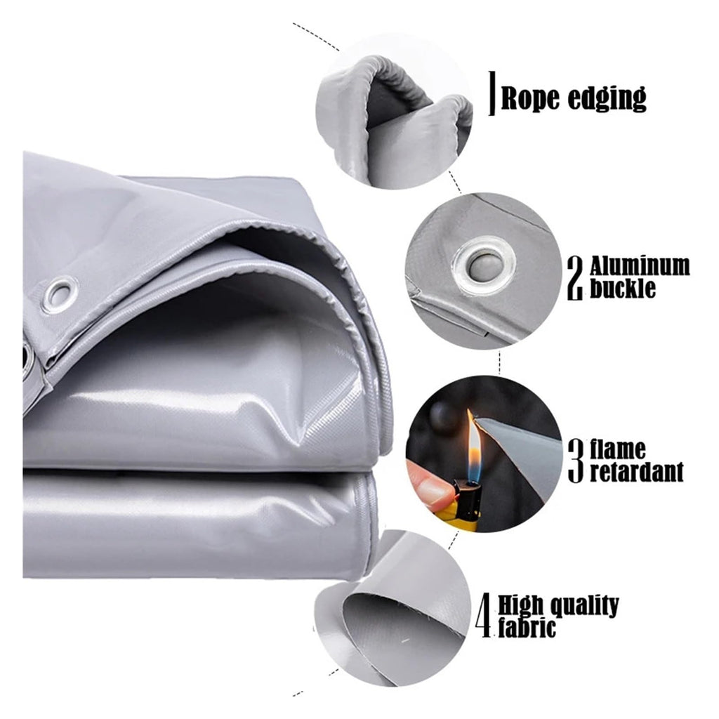 Heavy-Duty Waterproof PVC Canvas Tarp Cover