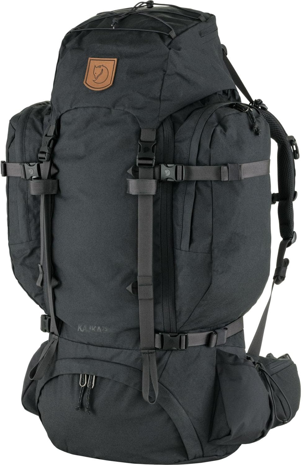 Fjällräven Kajka 75L Backpack, Coal Black, M/L