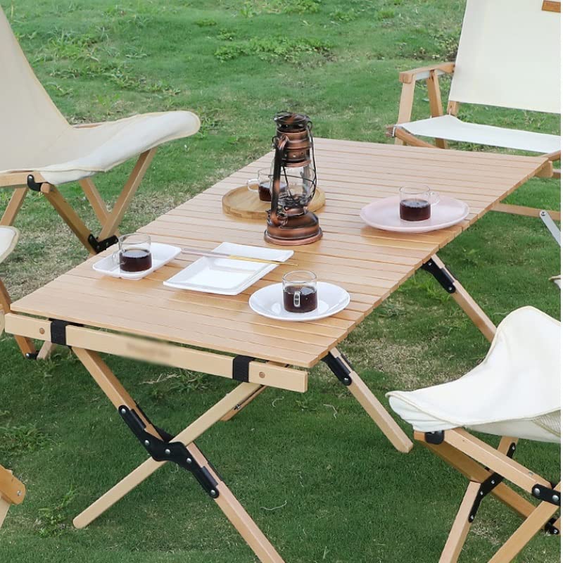Portable Walnut Folding Camping Picnic Table