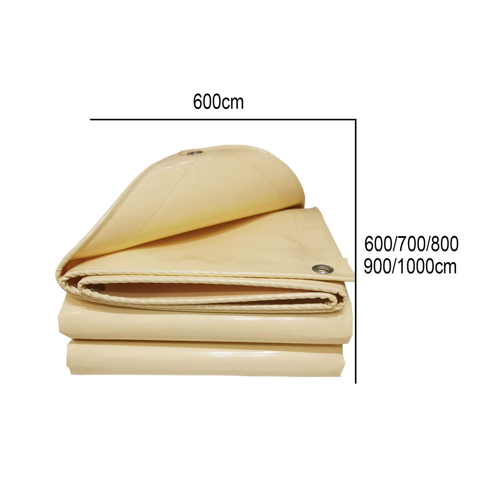 Waterproof Canvas Camping Tarp Sunshade with Grommets