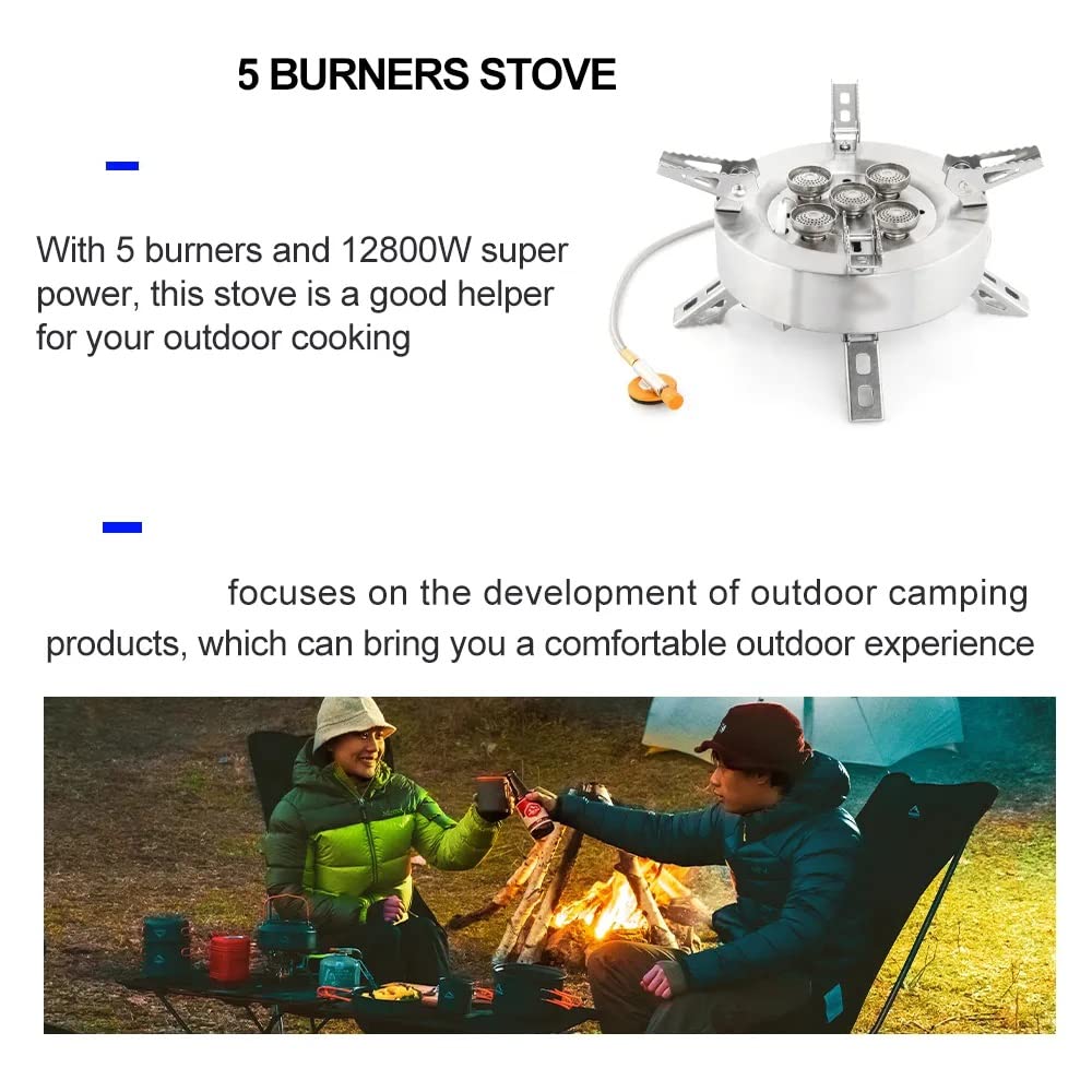 Portable High-Power Camping Gas Stove