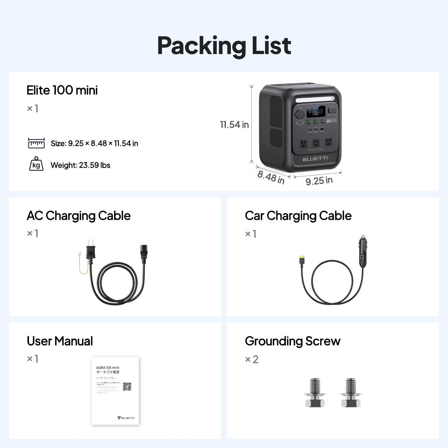 BLUETTI Elite 100 V2 Portable Power Station for Camping 1024Wh 1800W