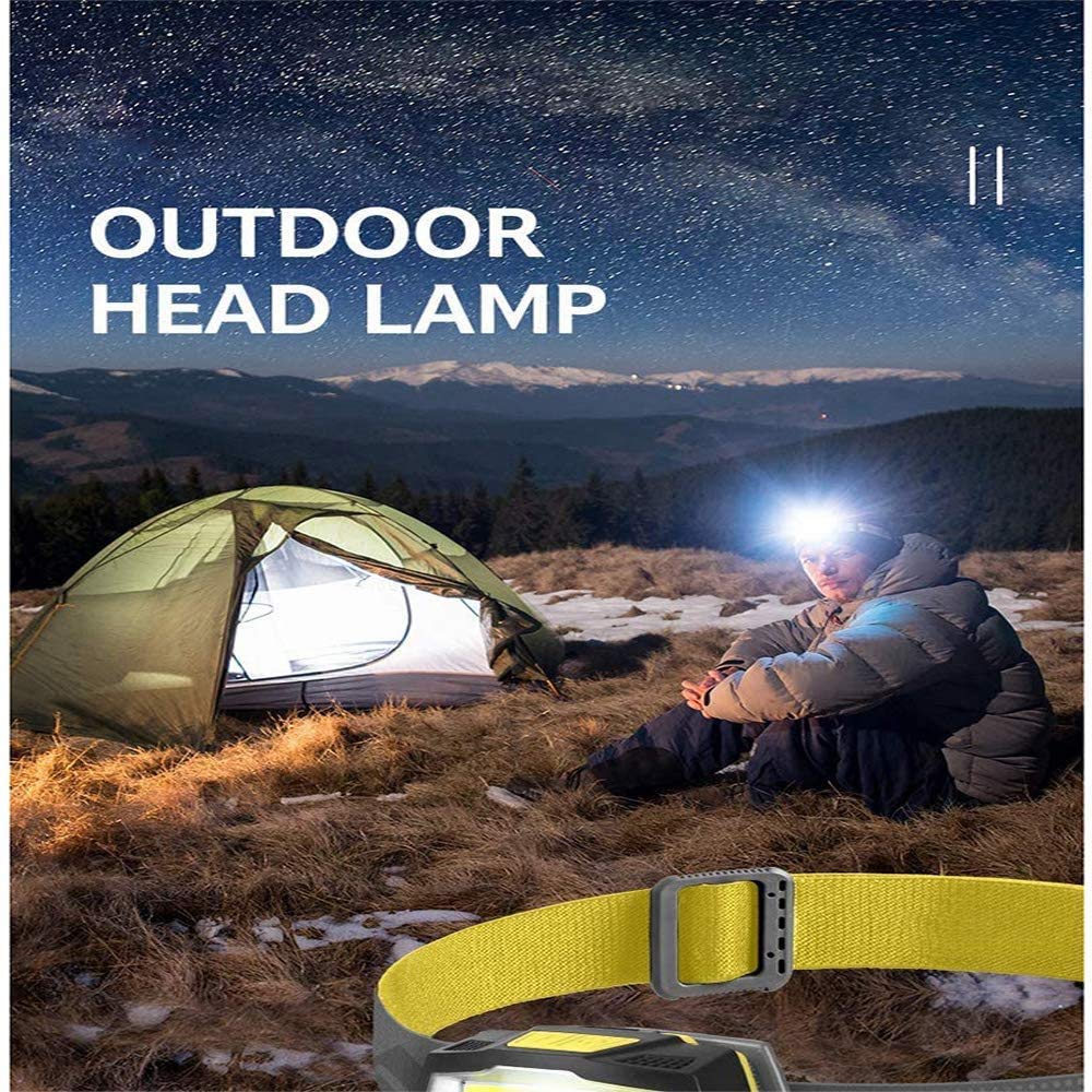 USB Rechargeable Sensor Headlamp with 4 Lighting Modes