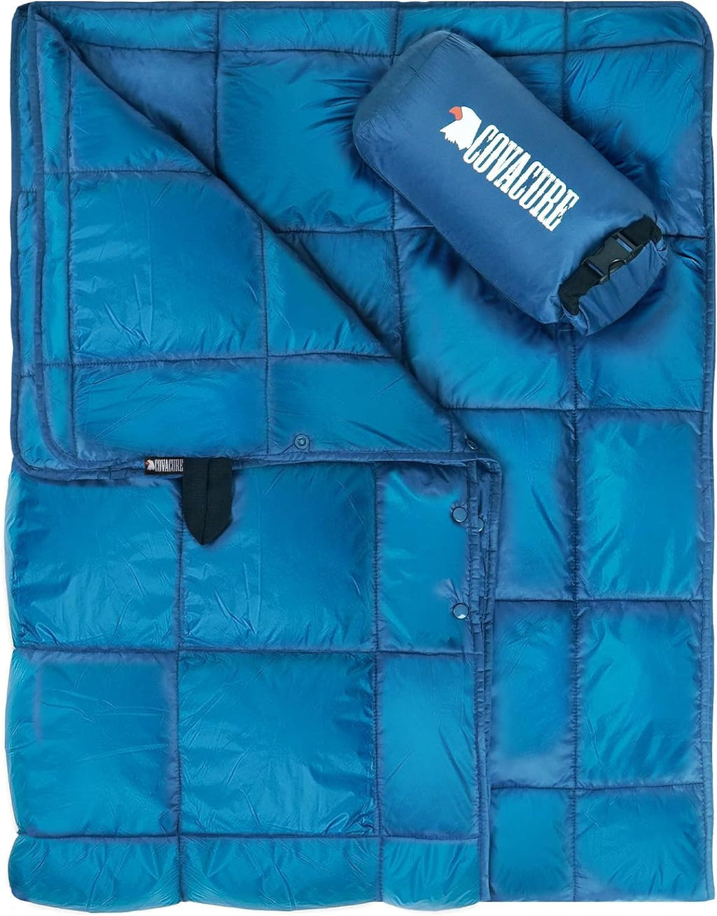 Packable Down Alternative Camping Blanket 57×78″