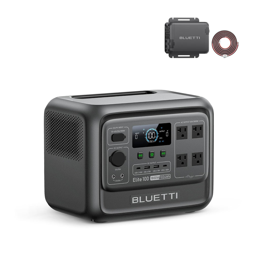 BLUETTI Elite 100 V2 Portable Power Station for Camping 1024Wh 1800W