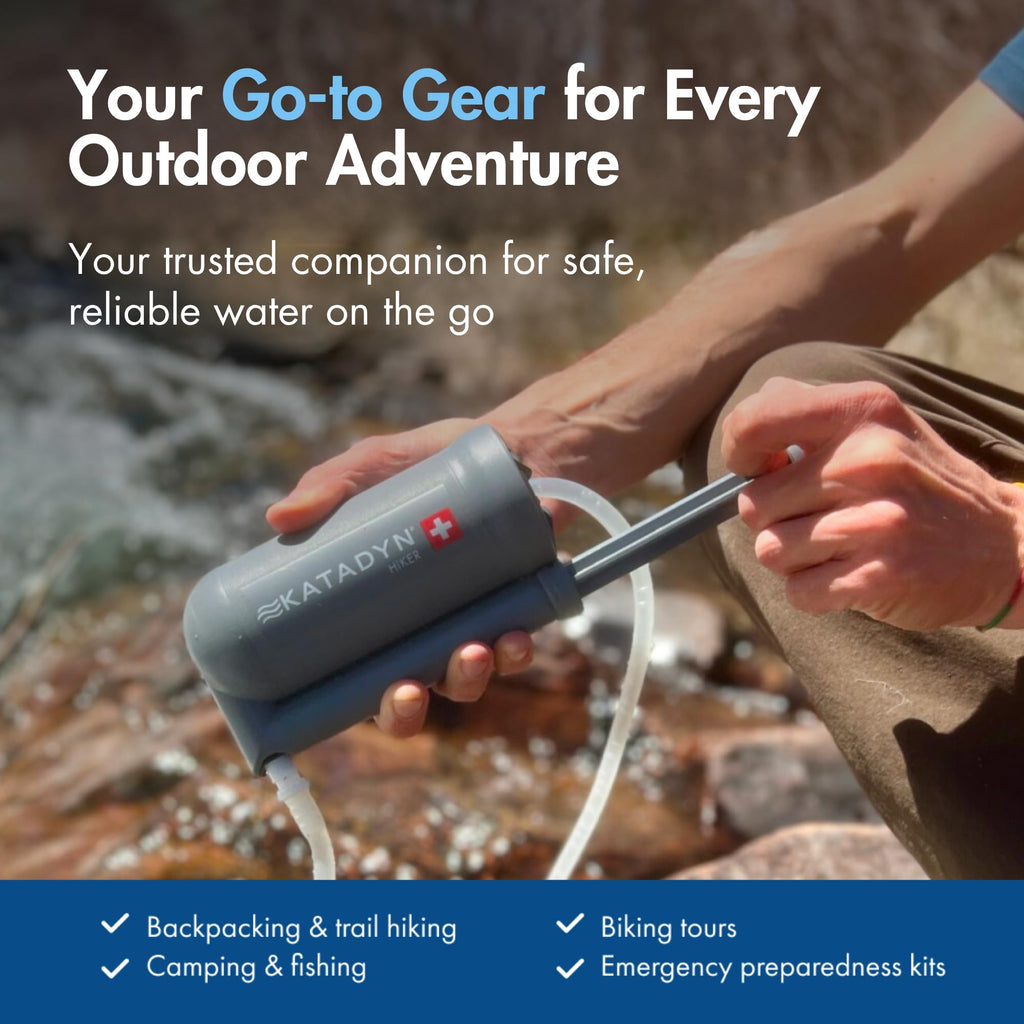 Katadyn Hiker Pump-Action Water Filter, 11 oz