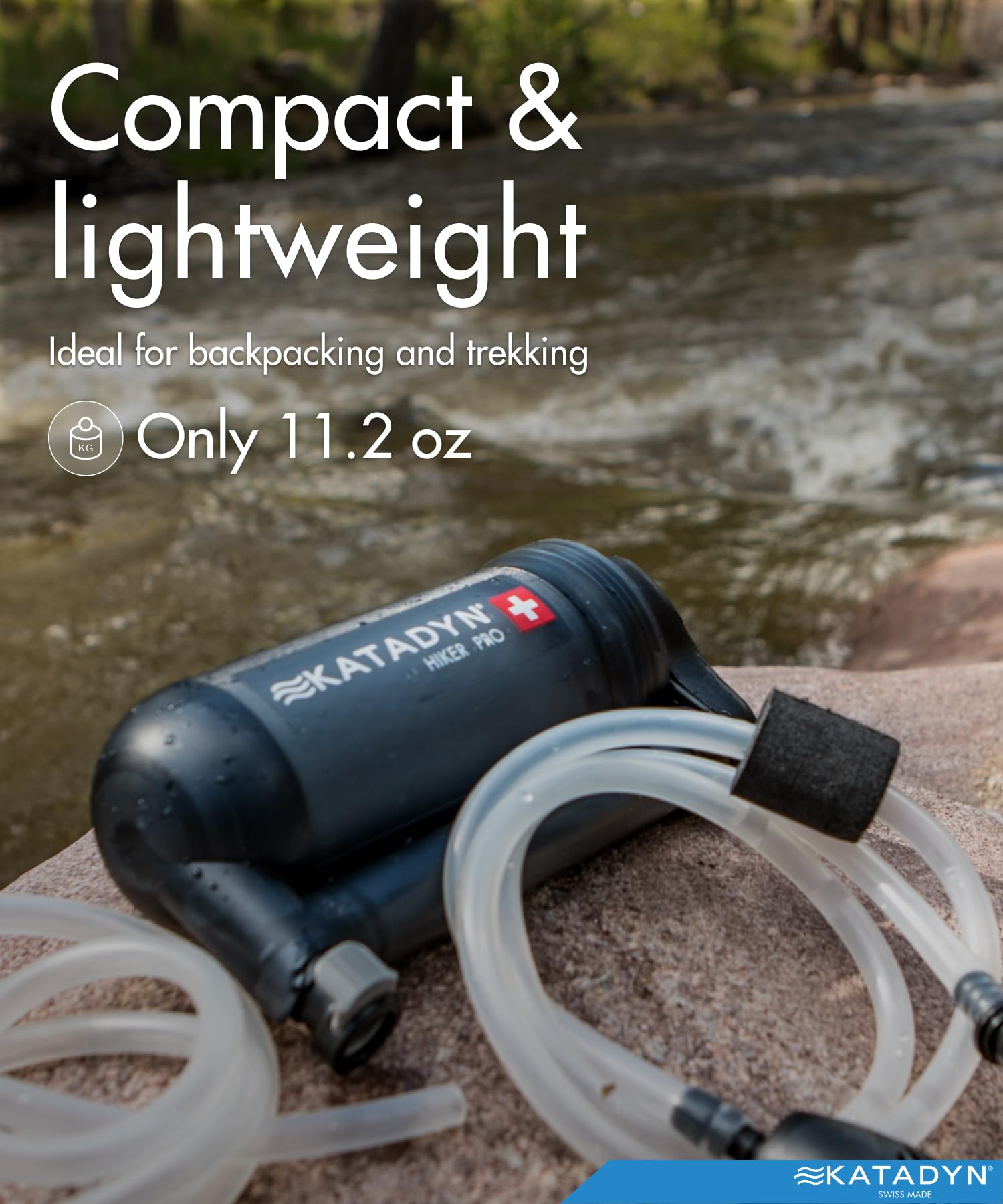 Lightweight Portable Water Filter for Camping & Backpacking