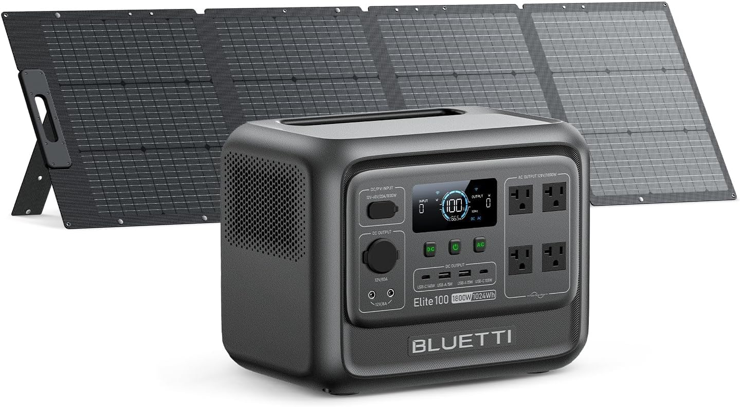 BLUETTI Elite 100 V2 Portable Power Station for Camping 1024Wh 1800W