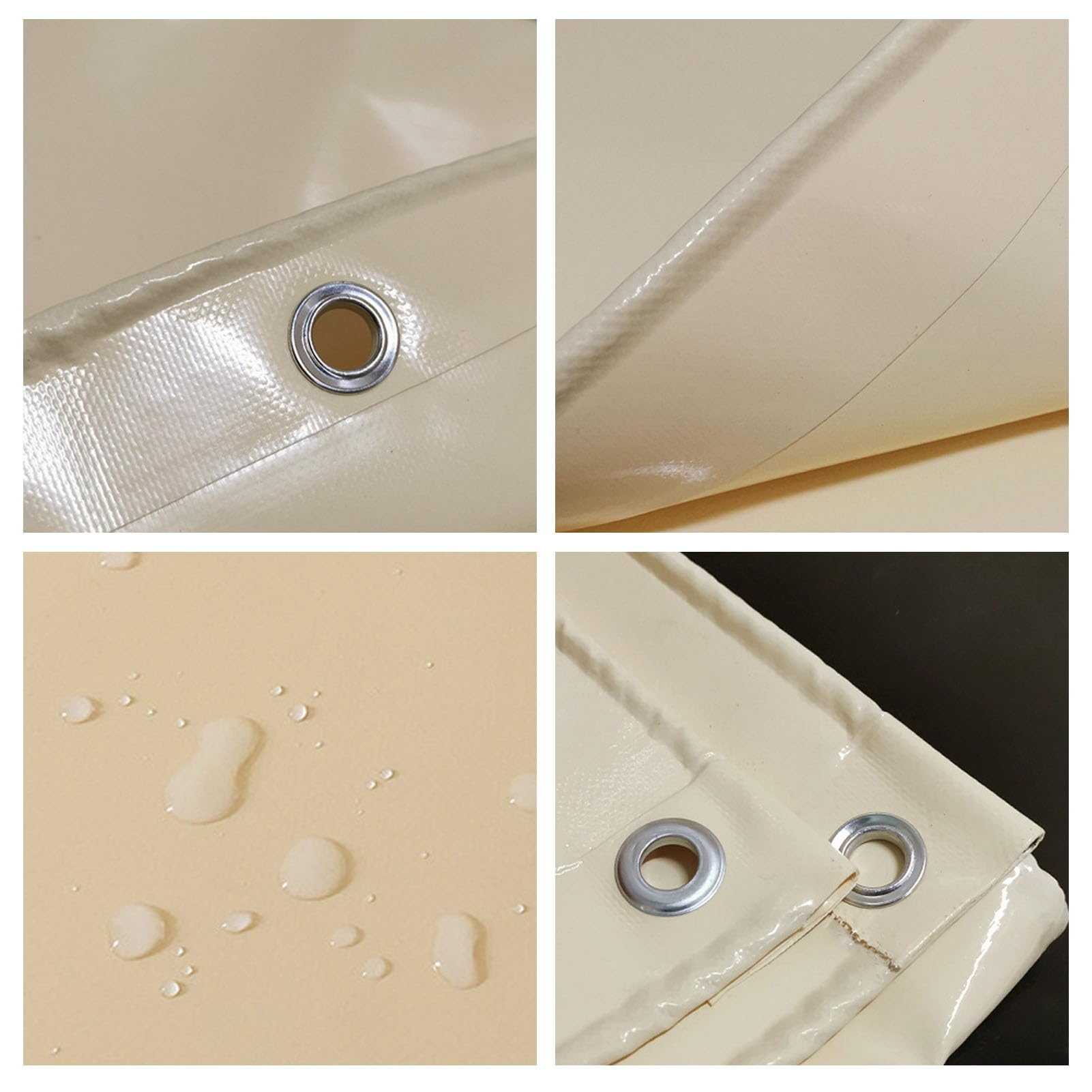Waterproof Canvas Camping Tarp Sunshade with Grommets