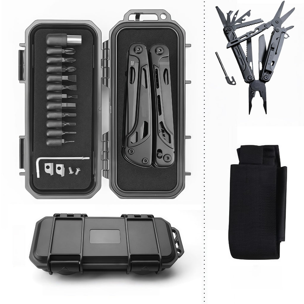20-in-1 Lightweight Multi-Tool with Pliers & Safety Lock