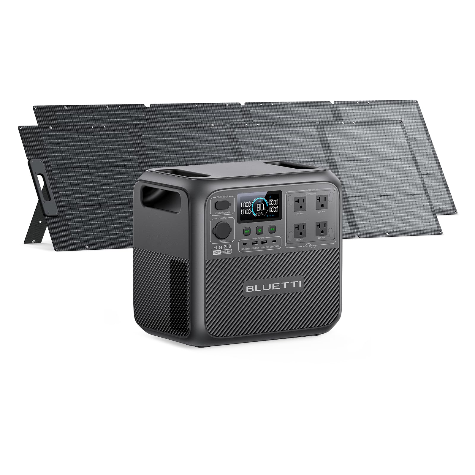 2073.6Wh Portable Power Station with 2600W AC Output