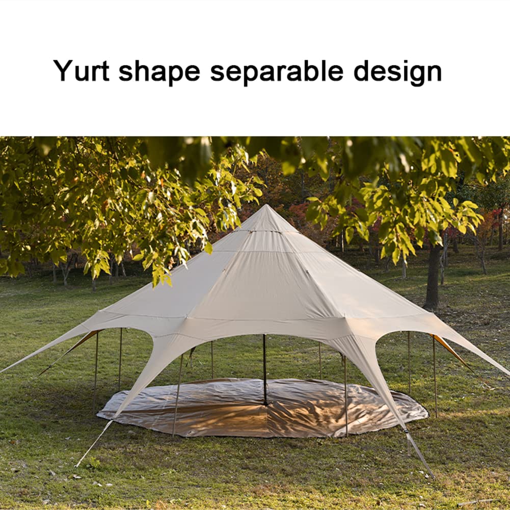 Large Cotton Teepee Glamping Tent for 8–10 People