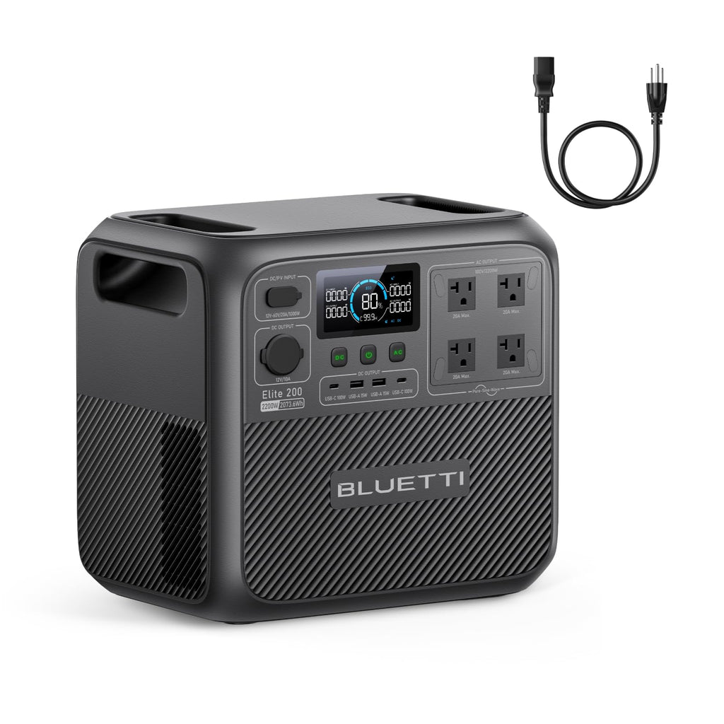 2073.6Wh Portable Power Station with 2600W AC Output