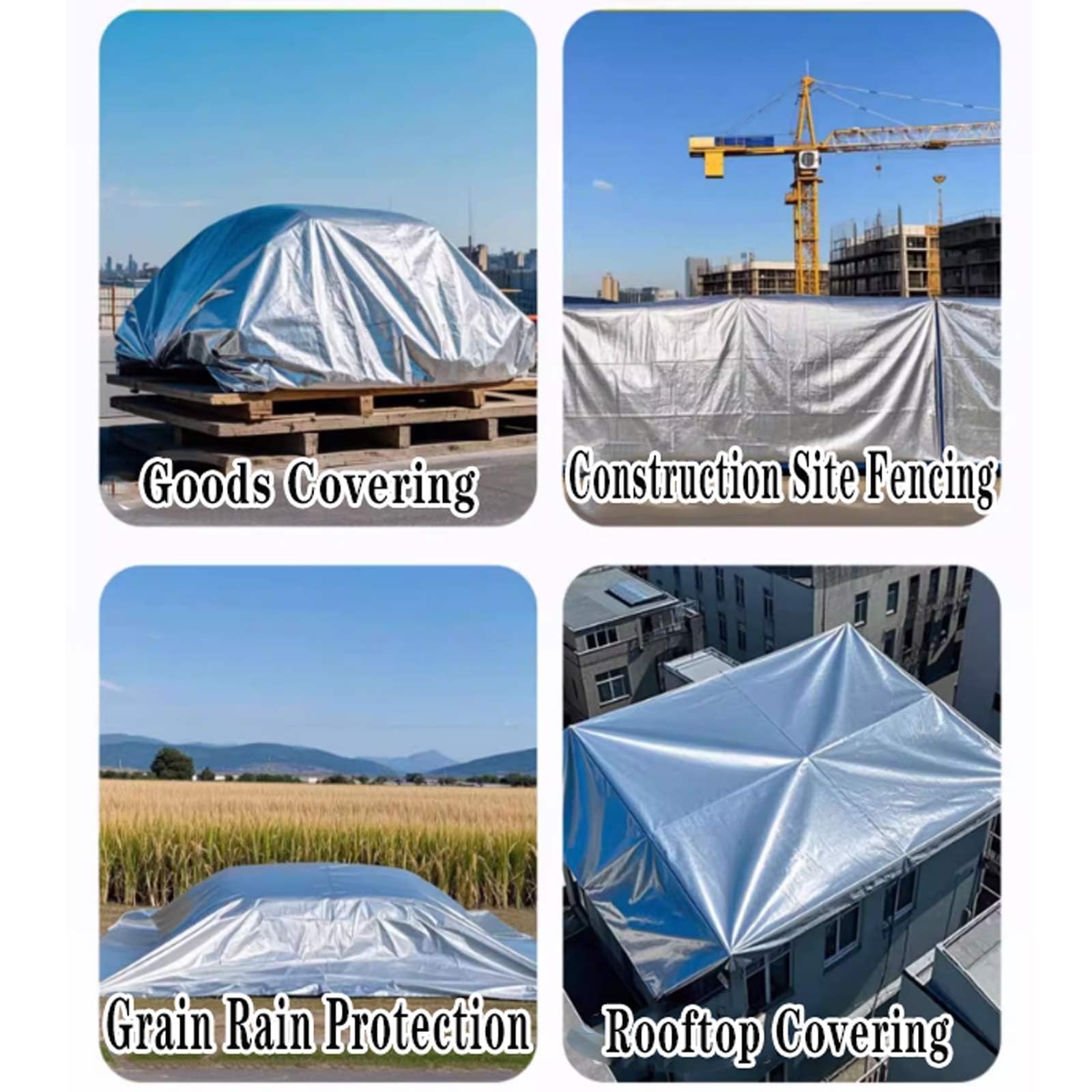 Lightweight PE Sunshade Tarp with Eyelets
