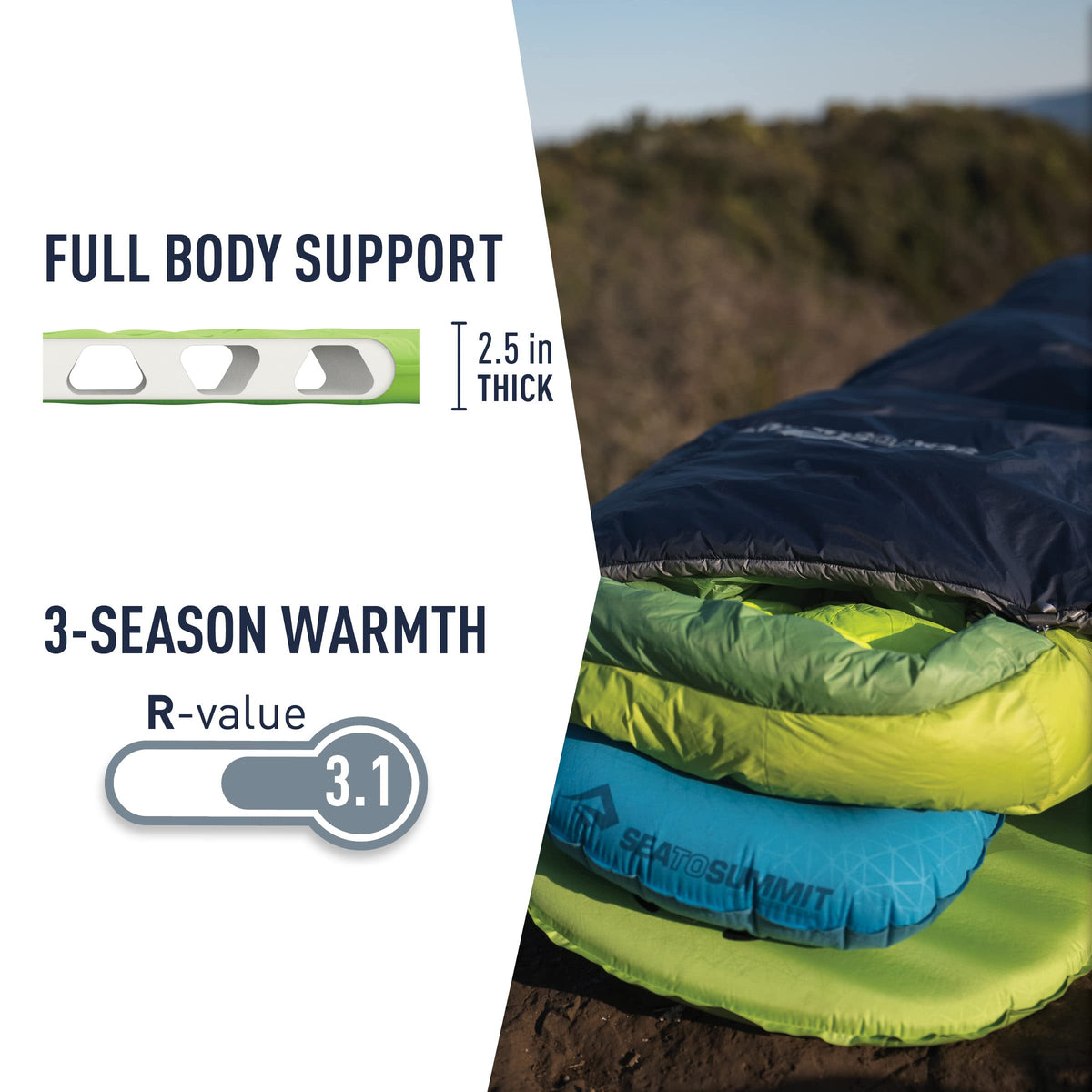 Comfort Light Self-Inflating Camping Sleeping Pad