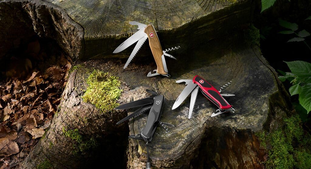 Victorinox Camping Ranger Grip 55 Knife Set, Onyx Black