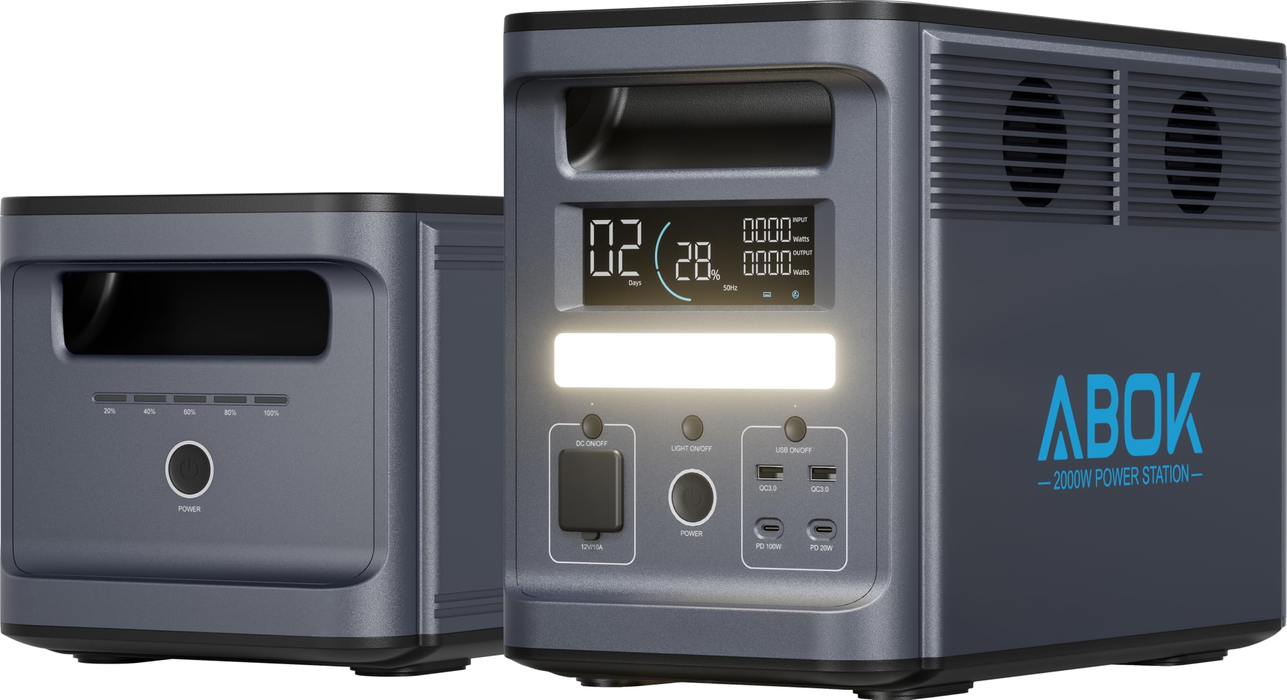ABOK Ark2000 1536Wh 2000W Portable Power Station
