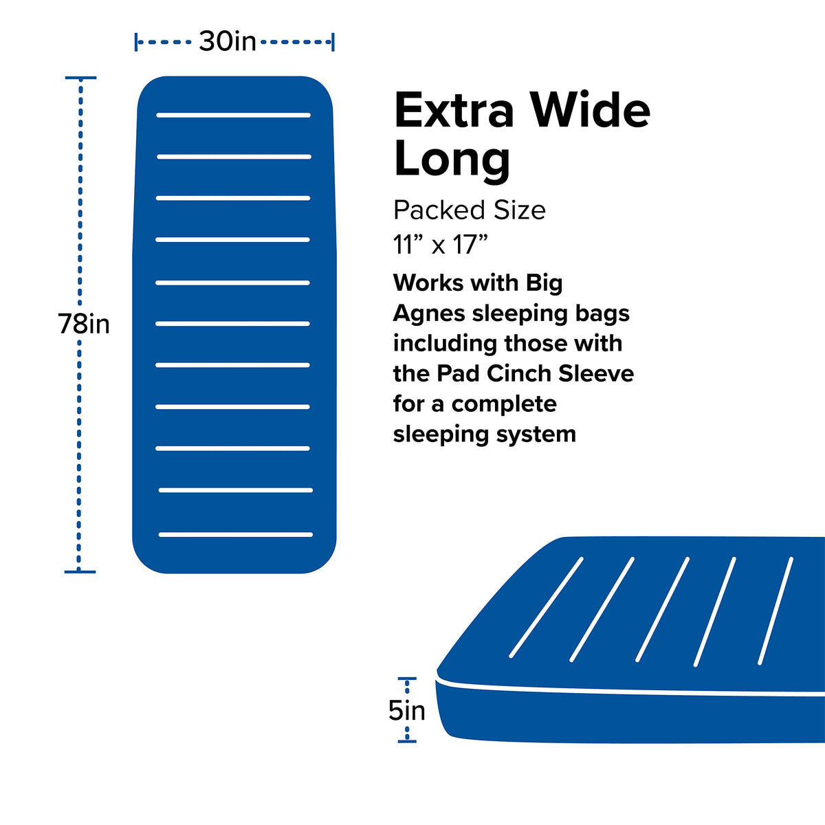 Big Agnes Captain Comfort Deluxe Camp - Sleeping Pad