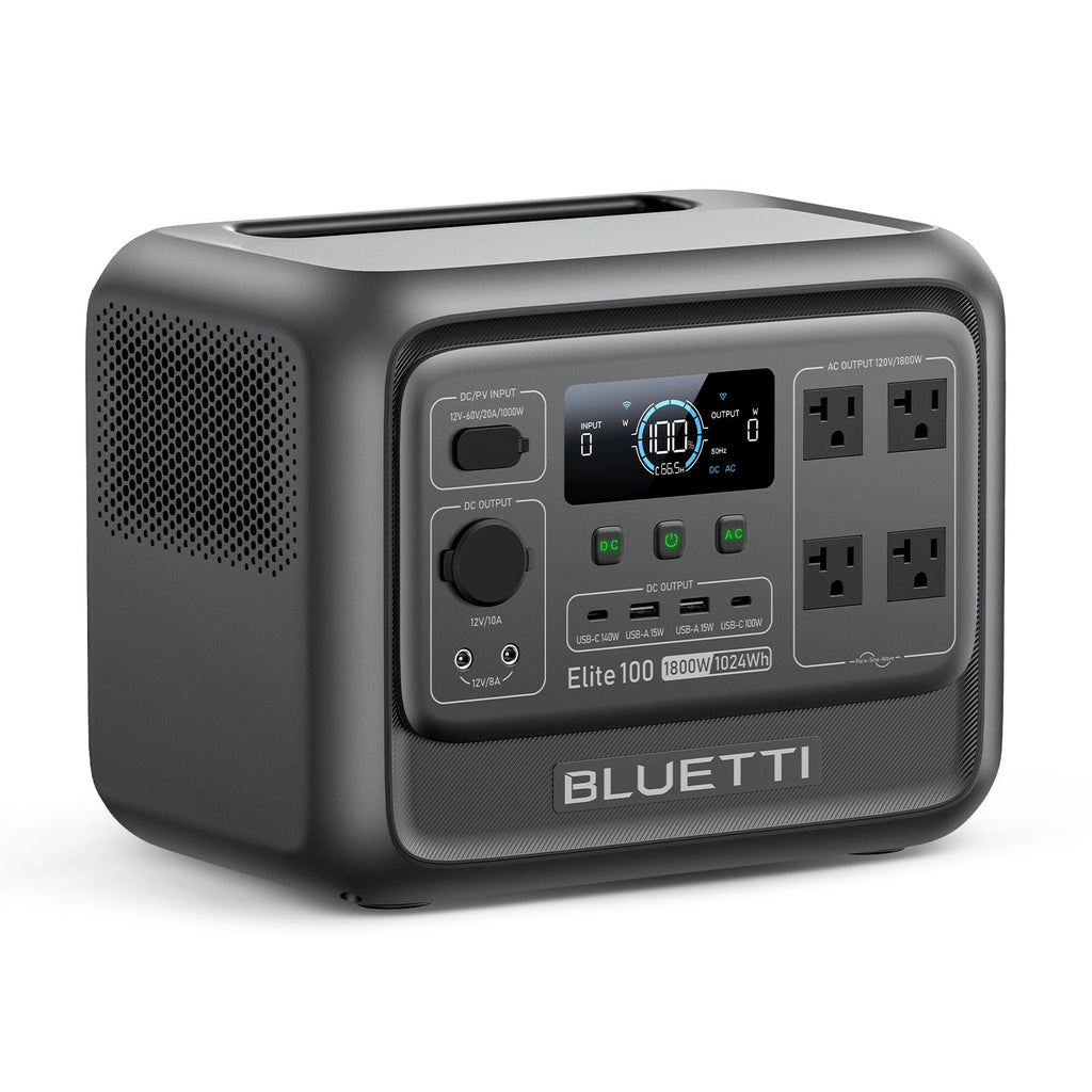 BLUETTI Elite 100 V2 Portable Power Station for Camping 1024Wh 1800W