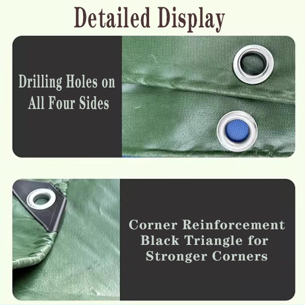 Outdoor Poly Tarp Cover for Camping & Sunshade