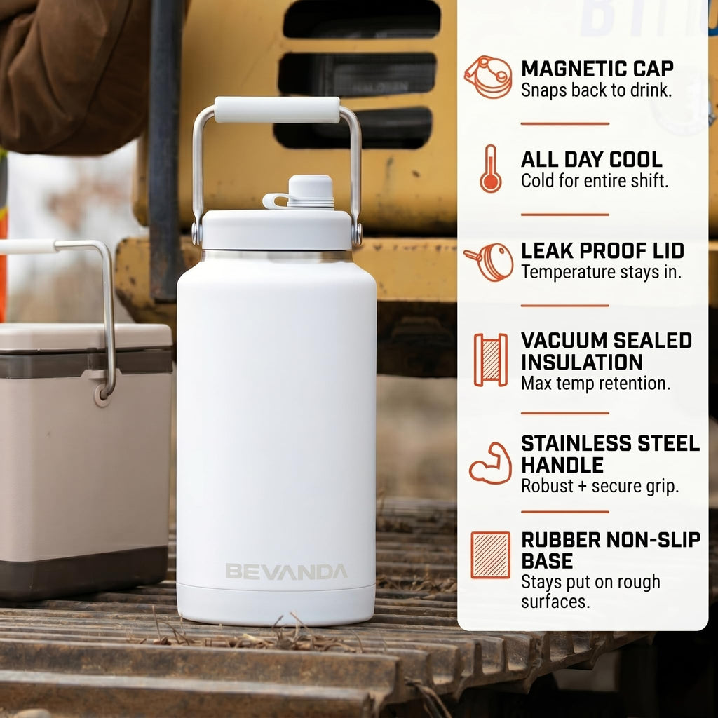 1-Gallon Stainless Steel Insulated Water Jug