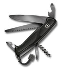 Victorinox Camping Ranger Grip 55 Knife Set, Onyx Black