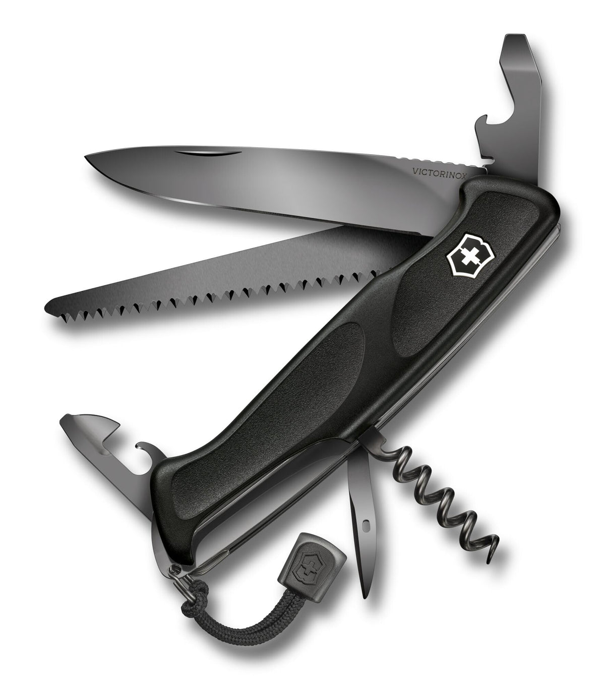 Victorinox Camping Ranger Grip 55 Knife Set, Onyx Black