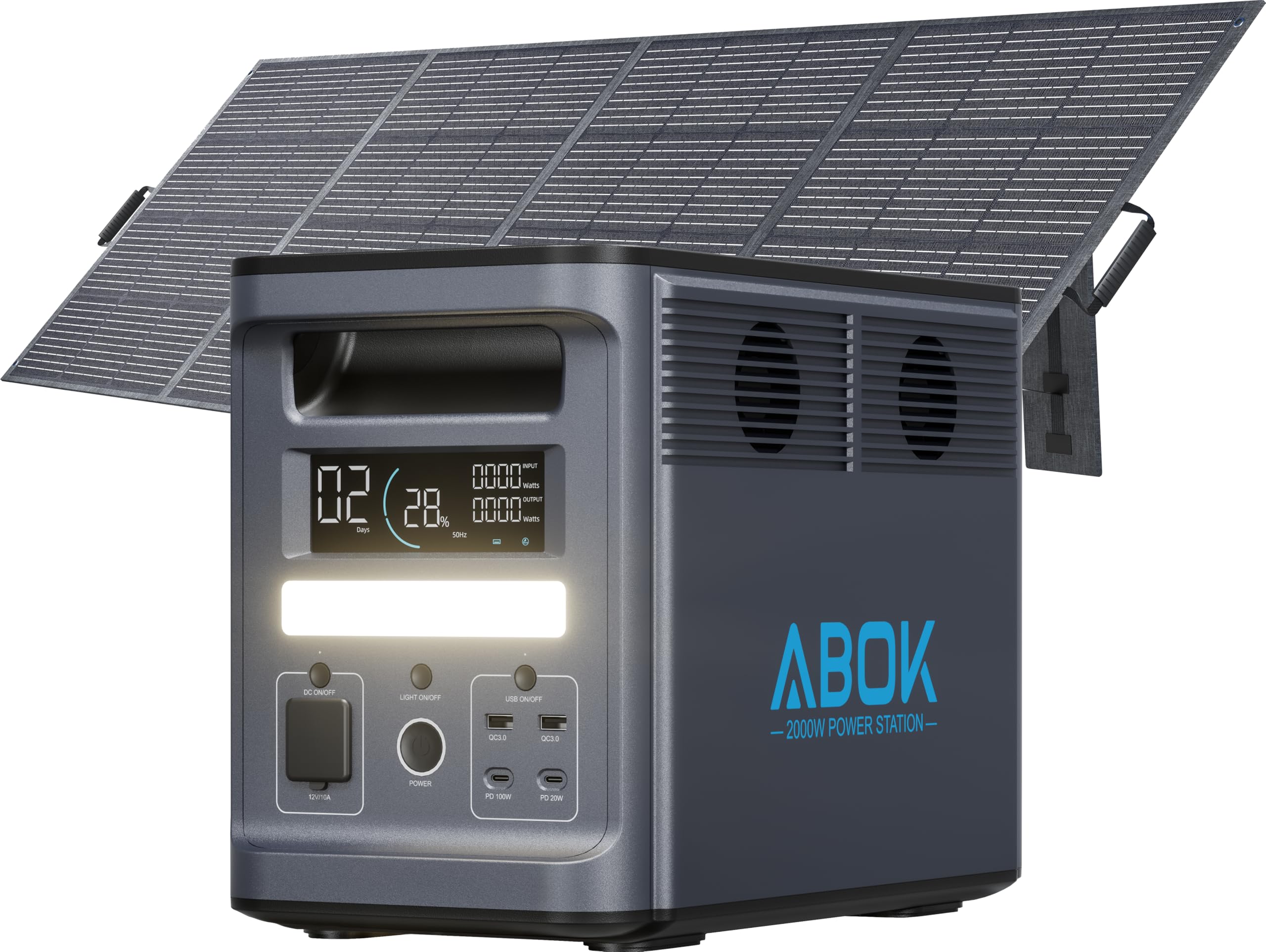 ABOK Ark2000 1536Wh 2000W Portable Power Station