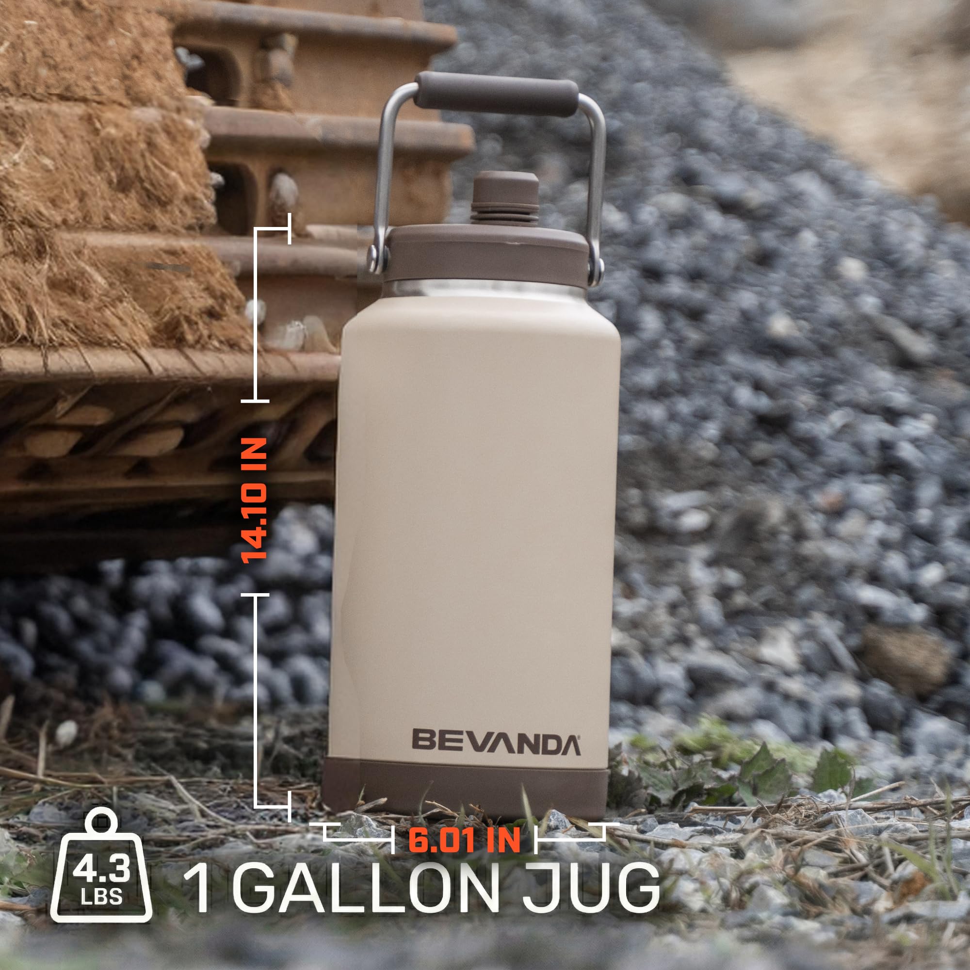 1-Gallon Stainless Steel Insulated Water Jug