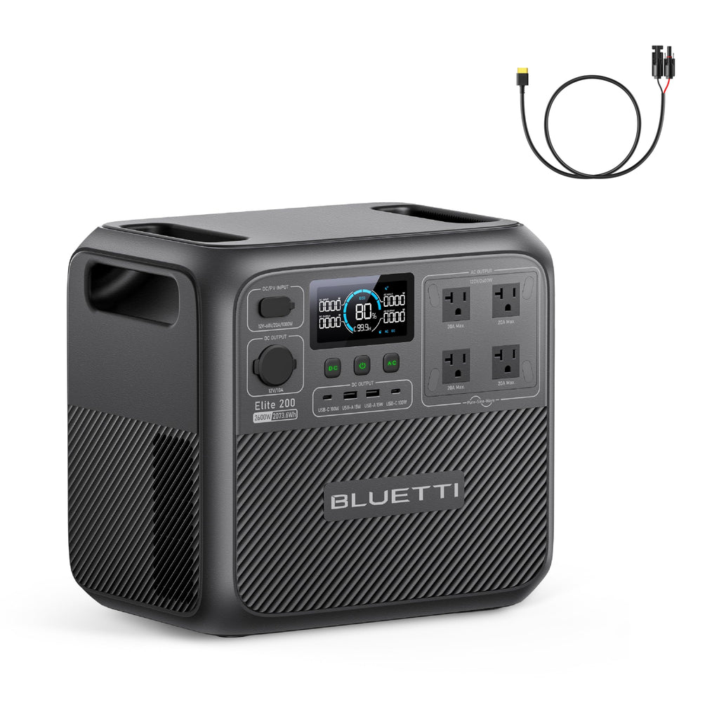 2073.6Wh Portable Power Station with 2600W AC Output