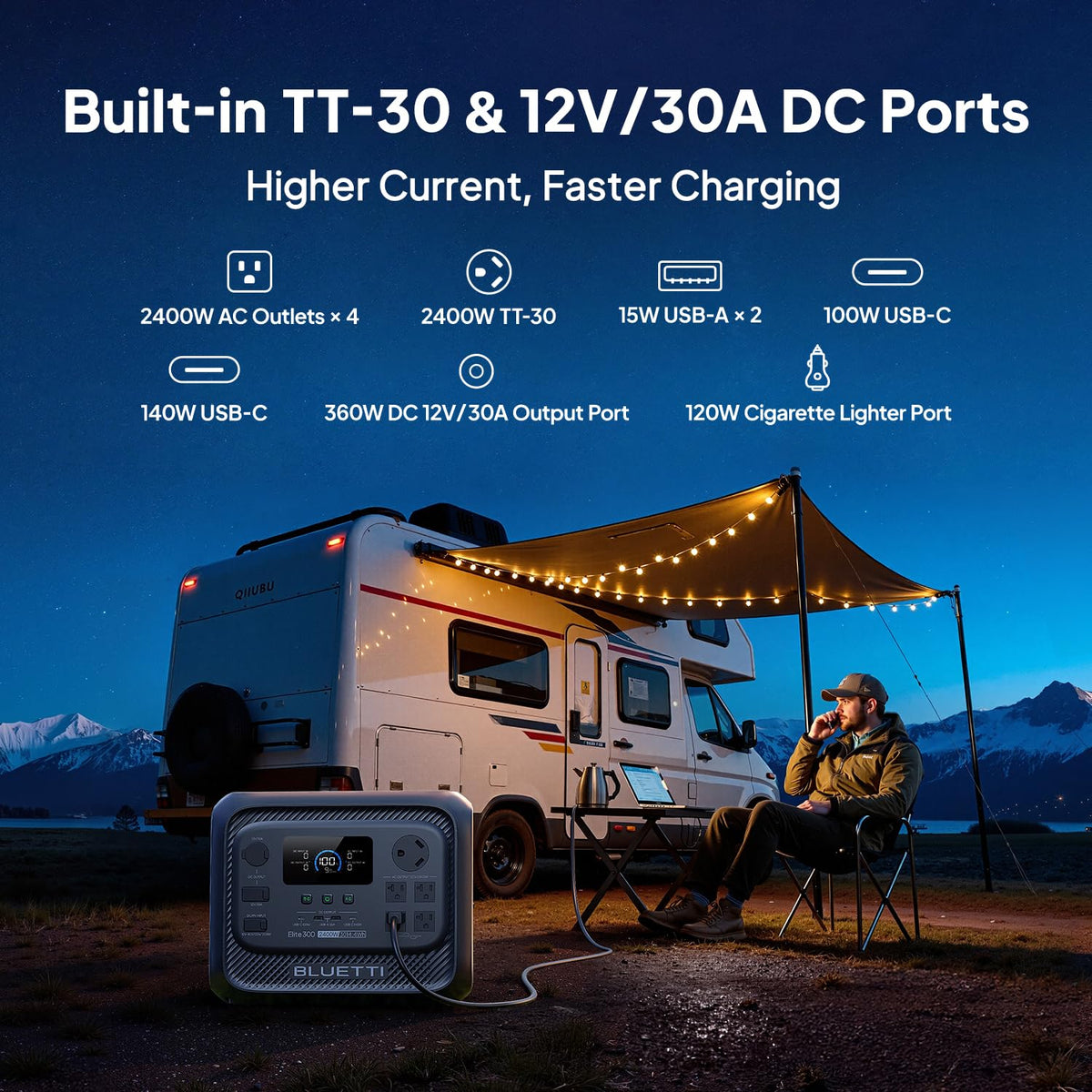 BLUETTI Elite 300 Portable Power Station (2026 New), 3014.4Wh LiFePO4