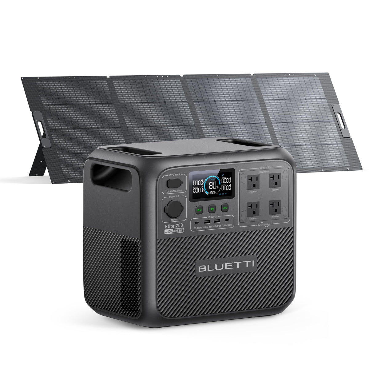 2073.6Wh Portable Power Station with 2600W AC Output